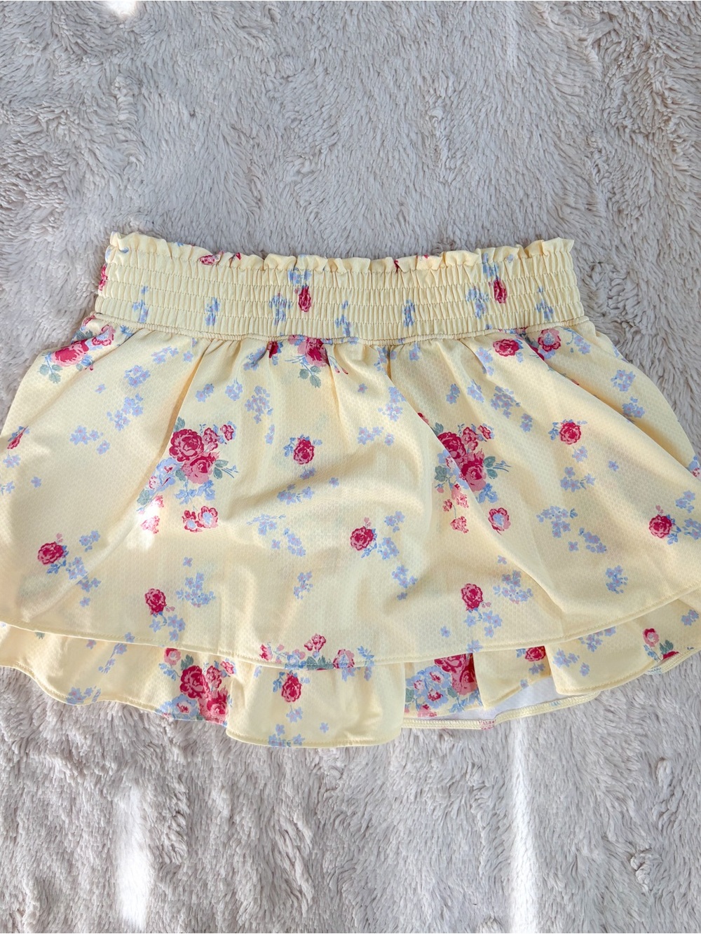 Abercrombie Kids YPB Tiered Ruffle Active Skirt Skort Floral 7/8 - Picture 5 of 6